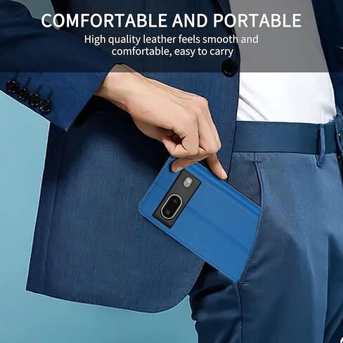 Compatible with Google Pixel 7 Pro Wallet Case with Card Slots Stand Magnetic Closure Protective Flip Leather Phone Cover for Google Pixel 7 Pro Case Wallet(6.7 inch-Black) in Kuwait