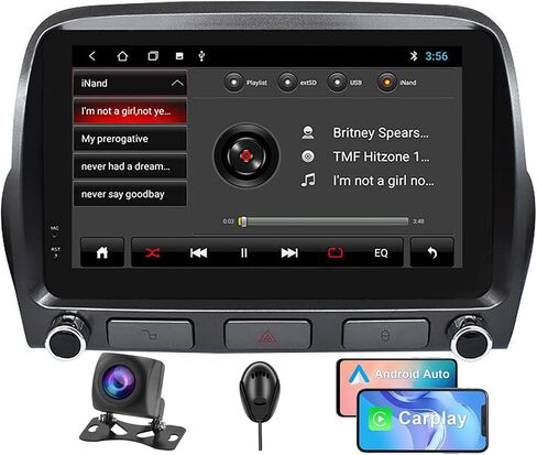 for Chevrolet Camaro 2010-2015 Android 13 Radio IPS Touchscreen GPS Navigation Stereo with Bluetooth Multimedia Player Build in Android AUTO Carplay (10.33-Inch) in Saudi Arabia