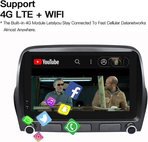for Chevrolet Camaro 2010-2015 Android 13 Radio IPS Touchscreen GPS Navigation Stereo with Bluetooth Multimedia Player Build in Android AUTO Carplay (10.33-Inch) in Saudi Arabia