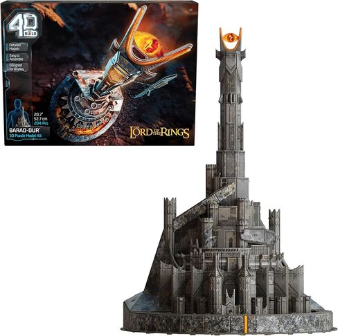 Lord of The Rings Barad-Dur Eye of Sauron 3D Model Kit 204 Pcs, Desk Décor Adult Puzzles for LOTR Fans, 3D Puzzles for Adults & Teens 12+ in Saudi Arabia