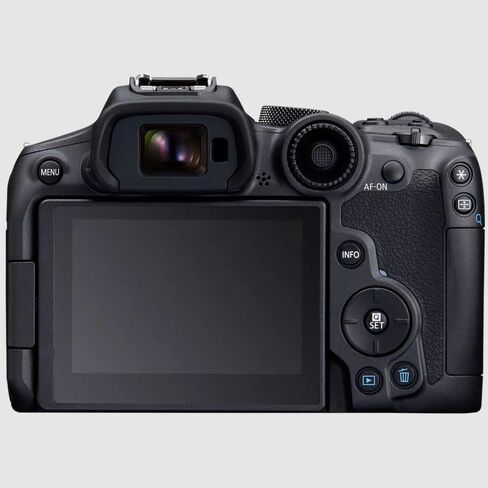 Canon EOS R7 Mirrorless Camera Content Creator Kit Including Body + 18-45mm is STM Lens + Microphone + 2 Battery 5137C055 Bundle with Deco Gear Photography Bag + Monopod + Software & Accessories in Saudi Arabia