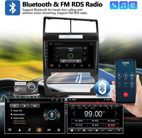 راديو ستيريو للسيارة 2+64 جيجا بايت لسيارة دودج تشارجر ماغنوم 2006 2007 مع CarPlay اللاسلكي Android Auto 9 بوصة تعمل باللمس وحدة الرأس Android 13 مع نظام ملاحة GPS HiFi Bluetooth FM AHD كاميرا احتياطية in Saudi Arabia