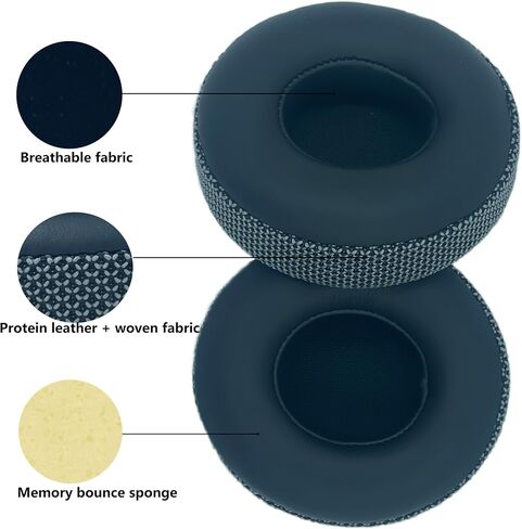 Replacement Ear Pads Compatible with Beats Solo 2.0 Solo 3.0 Wireless Headphones Soft Comfort Protein Leather Memory Foam Resilient (Yellow) in Saudi Arabia