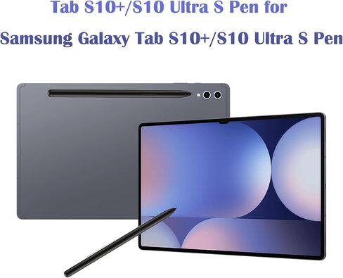 Galaxy Tab S10+/S10 Ultra S Pen Replacement for Samsung Galaxy Tab S10+/S10 Ultra Stylus Touch S Pen, Tab S10+ S Pen for Samsung Galaxy Tab S10+ S Pen with Free 5 Tips(WithoutBluetooth,Black) in Kuwait