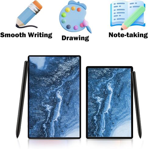 Galaxy Tab S10+/S10 Ultra S Pen Replacement for Samsung Galaxy Tab S10+/S10 Ultra Stylus Touch S Pen, Tab S10+ S Pen for Samsung Galaxy Tab S10+ S Pen with Free 5 Tips(WithoutBluetooth,Black) in Kuwait
