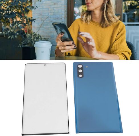 for Note 10 Replacement Rear Glass Cover, Front Screen Glass Repair Kit, DIY, with a Full Set of Repair Tools (Blue) in Kuwait