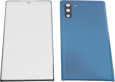 for Note 10 Replacement Rear Glass Cover, Front Screen Glass Repair Kit, DIY, with a Full Set of Repair Tools (Blue) in Kuwait