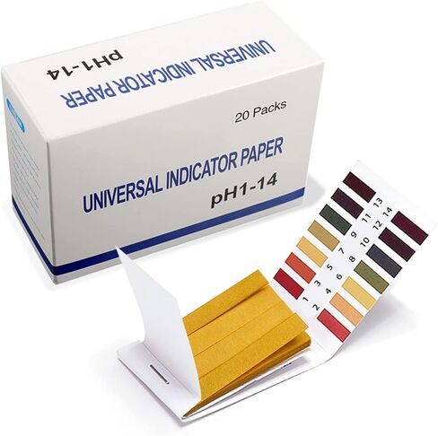 1 Pack pH Test Strips, 80 Strips pH.1-14 Universal pH Test Paper Litmus Test Paper pH Soap Making Testing Strips for Water Wine Saliva Urine Soil Testing Pet Food (Sealed Pack) in Kuwait