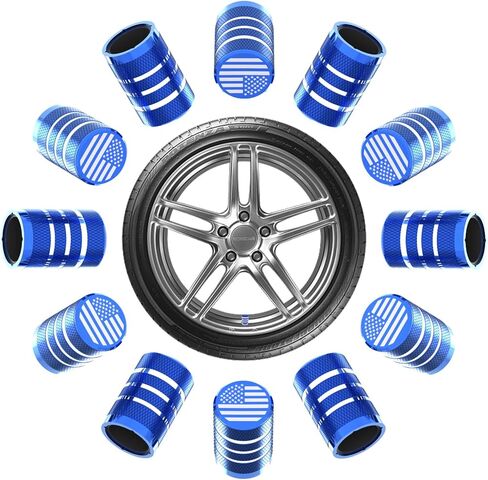 12Pcs Car Tire Valve Stem Caps, Tire Air Cap for Car, Universal Stem Covers, Plastic Liner Corrosion Resistant Car Wheel Tires Pressure Cap for BMW Ford Cars Motorcycles Suvs Trucks in Saudi Arabia