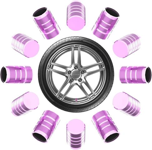 12Pcs Car Tire Valve Stem Caps, Tire Air Cap for Car, Universal Stem Covers, Plastic Liner Corrosion Resistant Car Wheel Tires Pressure Cap for BMW Ford Cars Motorcycles Suvs Trucks in Saudi Arabia