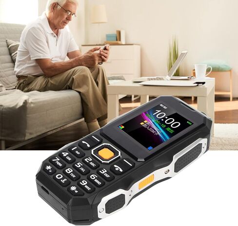 Zopsc Senior Cell Phone, W2021 1.8 inch Mobile Phone with Volume for Elderly, 5800mAh 0.3MP Bluetooth Mini Three Proof Cell Phone. (Black) in Saudi Arabia