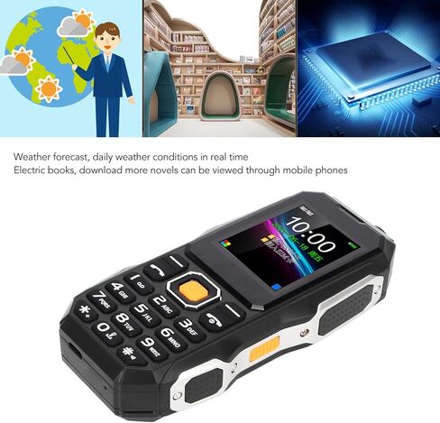 Zopsc Senior Cell Phone, W2021 1.8 inch Mobile Phone with Volume for Elderly, 5800mAh 0.3MP Bluetooth Mini Three Proof Cell Phone. (Black) in Saudi Arabia
