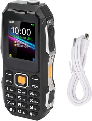 Zopsc Senior Cell Phone, W2021 1.8 inch Mobile Phone with Volume for Elderly, 5800mAh 0.3MP Bluetooth Mini Three Proof Cell Phone. (Black) in Saudi Arabia