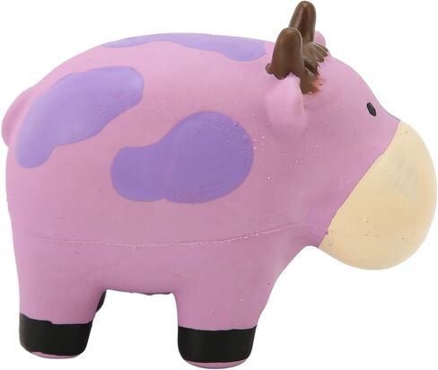 Shanrya Squeaky Dog Toy, Durable Plush Dog Toy with Crinkle Paper Cute Squeaky Dog Toys, Soft Latex Dog Toy for Small Medium Large Dogs and Puppy (Cow) in Saudi Arabia