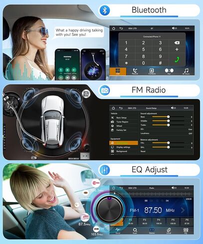 راديو ستيريو للسيارة بشاشة لمس واحدة Din، راديو Carplay Android Auto، شاشة لمس محمولة 7 بوصة، راديو السيارة مشغل الوسائط المتعددة مع وصلة مرآة بلوتوث FM EQ AUX وكاميرا احتياطية SWC USB in Saudi Arabia