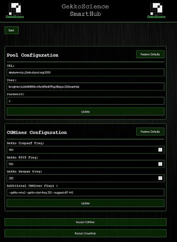 AltairTech.io GekkoScience SmartHub 11-Port USB Hub مع وحدة تحكم مدمجة وDC PSU in Kuwait