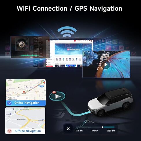 [2G+64G] Android Car Stereo for Jeep Wrangler 2007-2015 Dodge Ram 2009-2011 Chevrolet with Wireless Carplay Android Auto, Hodozzy 7 Inch Touch Screen Head Unit Radio Bluetooth WiFi GPS HiFi Camera in Saudi Arabia