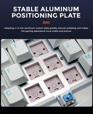 DAREU EK75RT Rapid Trigger Wired Gaming Keyboard, Hall Effect Magnetic Switch Mechanical Keyboard, Adjustable Actuation, 75% TKL with Knob, Magnetic Sensing RGB Backlit, PBT Keycaps for FPS in Saudi Arabia