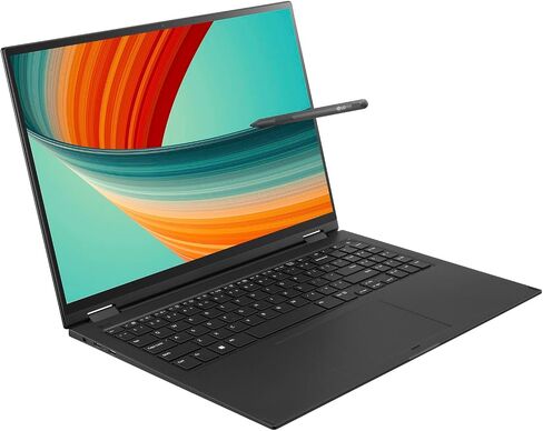 لاب توب LG gram للمنزل والأعمال 2 في 1 (Intel i7-1360P 12-Core، 32GB LPDDR5 5200MHz RAM، 2TB PCIe SSD، Intel Iris Xe، 16.0 بوصة 60 هرتز Touch Wide QXGA (2560x1600)، Win 11 Pro) مع USB -C قفص الاتهام in Saudi Arabia