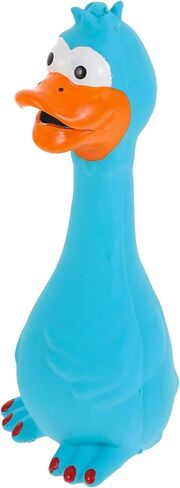 Ipetboom لعبة صراخ الدجاج المطاطية الزرقاء لعبة الكلب اللاتكس لعبة تدريب المضغ مزحة لعبة جديدة صانع ضوضاء الدجاج للكلاب المتوسطة والصغيرة in Kuwait