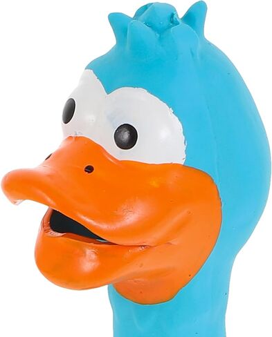 Ipetboom لعبة صراخ الدجاج المطاطية الزرقاء لعبة الكلب اللاتكس لعبة تدريب المضغ مزحة لعبة جديدة صانع ضوضاء الدجاج للكلاب المتوسطة والصغيرة in Kuwait