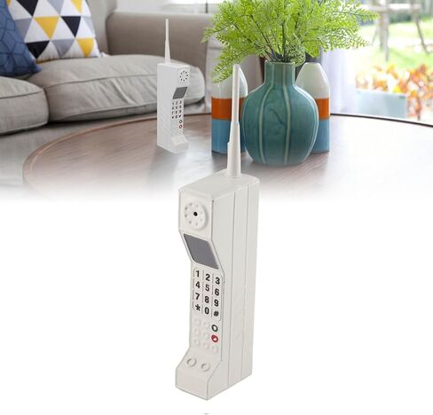 Retro Cellphone Model, Old Brick Phone Prop, 70S 80S 90S Phone Model Ornament Vintage Simulation Photographic Props for Home Stage (White) in Saudi Arabia