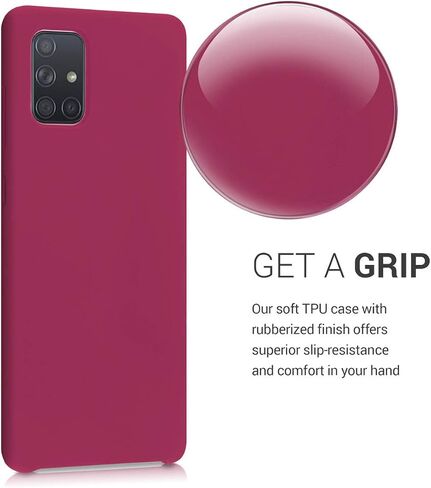kwmobile Case Compatible with Samsung Galaxy A71 Case - TPU Silicone Phone Cover with Soft Finish - Cool Mint in Saudi Arabia