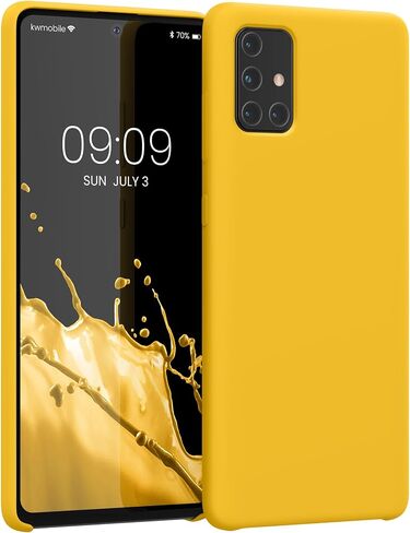 kwmobile Case Compatible with Samsung Galaxy A71 Case - TPU Silicone Phone Cover with Soft Finish - Cool Mint in Saudi Arabia
