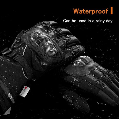 Heated Gloves,Heated Motorcycle Gloves for Men Women with 7.4V 3000mAh Rechargeable Batteries,Electric Gloves,Touchscreen Waterproof Windproof Non-Slip Heated Gloves for Skiing Cycling Fishing in Saudi Arabia