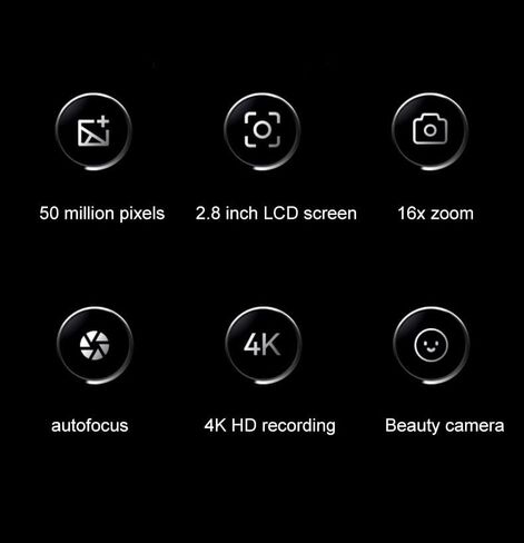 كاميرا رقمية للأطفال، أحدث كاميرا لعام 2024 للأطفال، ختم زمني تكبير 16X مضاد للاهتزاز، حبل قصير، بطاقة 32 جيجابايت، هدية كاميرا صغيرة مدمجة للأطفال الأولاد والبنات الطلاب (32 جيجابايت أرجواني) in Saudi Arabia