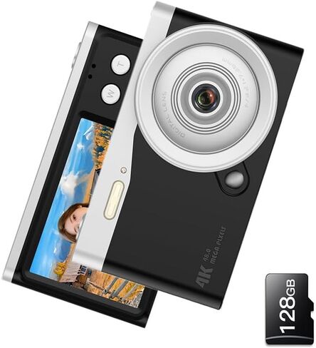 Digital Camera for Kids,2024 Newest Camera for Kids,16X Zoom Time Stamp Anti Shake, Lanyard,32GB Card,Compact Small Camera Gift for Kids Boys Girls Students(32GB Purple) in Saudi Arabia