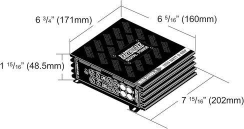 Earthquake Sound MiNi D3000.4 Stereo Class D 4-Channel Car Amplifier, 3000 Watts in Kuwait