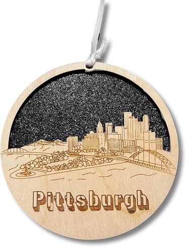Charlotte Ornament Wooden Souvenir Christmas Tree Decoration with City of Charlotte Gift in Saudi Arabia