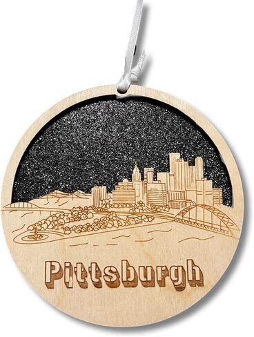 Charlotte Ornament Wooden Souvenir Christmas Tree Decoration with City of Charlotte Gift in Saudi Arabia