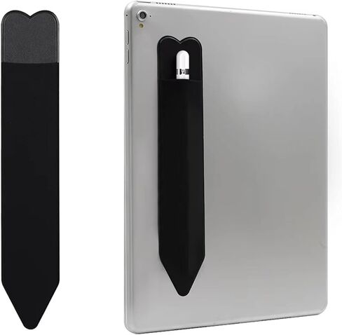 حامل أقلام رصاص (الجيل الأول والثاني)، عبوة واحدة من حافظة القلم، حافظة لاصقة متصلة بحافظة أقلام القلم، جيب قلم مرن (أسود) in Kuwait