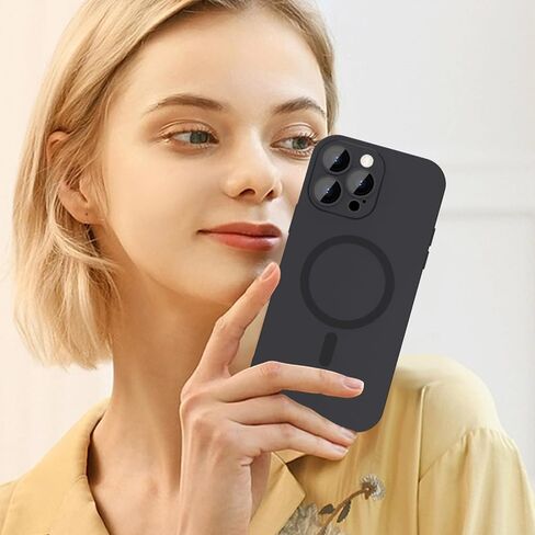 ankofave Magnetic for iPhone 12 Pro Max Case for Women,Shockproof Matte Luxury Metallic Luster Design with Full Camera Lens Protector, Compatible with Magsafe Case for iPhone 12 Pro Max 6.7"-Red Wine in Saudi Arabia