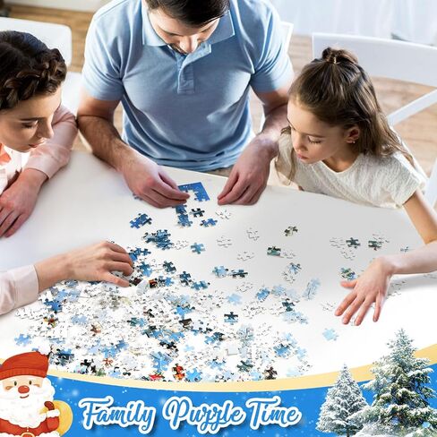 Homlouue Puzzle Advent Calendar 2024, 1008 Piece Jigsaw Puzzle Advent Calendar for Adult Kids, 24 Days Christmas Vacation Advent Calendar 2024, Christmas Shops Puzzle Christmas Countdown Calendar Game in Saudi Arabia