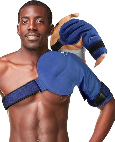 CooCoCo Ice Pack for Neck & Upper Back, Large Shoulder Ice Packs for Injuries Reusable, Cold Neck Ice Pack Wrap for Pain Relief, Cold Compress Therapy for Rotator Cuff Injuries in Saudi Arabia