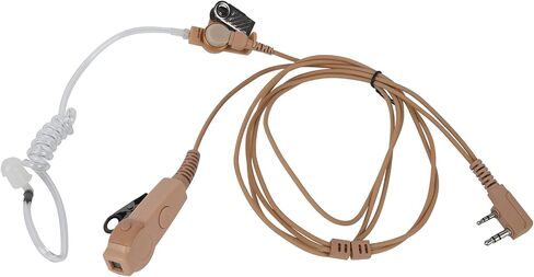 Pdflie K1 سماعة مراقبة مع PTT Mic Security سماعة أذن أنبوبية صوتية لـ Baofeng UV-5R UV-82 UV-82HP BF-888S BF-F8HP AR-152 Arcshell Retevis RT21 RT22 RT27 RT68 RT7 H-777 أجهزة راديو كينوود ثنائية الدبوس in Saudi Arabia