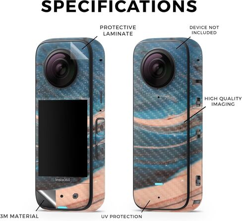 Carbon Fiber Skin Compatible with Insta360 X3 (2022) - Bombs Away - Premium 3M Vinyl Protective Wrap Decal Cover - Easy to Apply | Crafted in The USA by MightySkins in Saudi Arabia