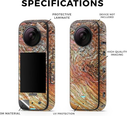 Carbon Fiber Skin Compatible with Insta360 X3 (2022) - Bombs Away - Premium 3M Vinyl Protective Wrap Decal Cover - Easy to Apply | Crafted in The USA by MightySkins in Saudi Arabia
