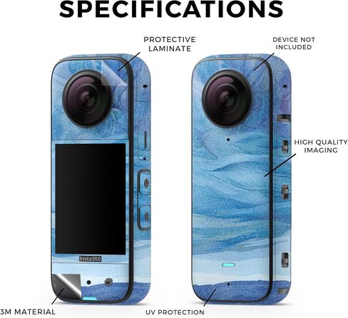 غلاف من ألياف الكربون متوافق مع Insta360 X3 (2022) - Bombs Away - غطاء لاصق واقٍ من الفينيل الفاخر 3M - سهل الاستخدام | صُنع في الولايات المتحدة الأمريكية بواسطة MightySkins in Saudi Arabia
