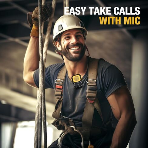 Wearable Mini Bluetooth Speaker, Not Magnetic Clip-On Wireless Portable Waterproof Sport Speakers, AUX/Bluetooth 5.3 Input, with Mic for Hands-Free Music or Calls for Biking/Running/Working in Saudi Arabia