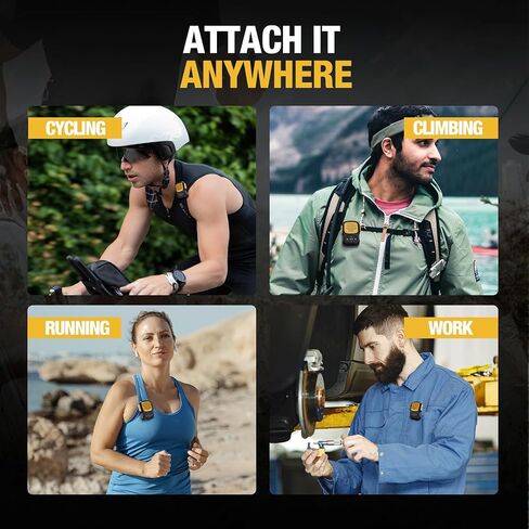 Wearable Mini Bluetooth Speaker, Not Magnetic Clip-On Wireless Portable Waterproof Sport Speakers, AUX/Bluetooth 5.3 Input, with Mic for Hands-Free Music or Calls for Biking/Running/Working in Saudi Arabia