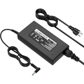 120W Hp Power Adapter, Power Cord for Hp Docking Statio Charger Hp USB-C Dock G5 Universal Dock G2 5TW13AA Envy 15 17 Series Omen 15-5000 5100 5200 710415-001 L41856-001 AC Adapter