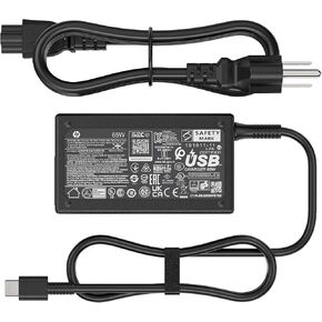 65W Laptop USB Charger for HP EliteBook x360 1040 630 745 835 840 G9 845 860 G10 HP Elite x2 1012 G2 G4 G8 ProBook 440 450 455 460 Hp Envy x360 17 Spectre x360 - Type-C 20V 3.25A P/N: L65505-002