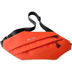 Octagon Crossbody Travel Sling Bag Key Ring Strap, Anti-theft Lightweight Casual Shoulder Backpack Zipper Daypack