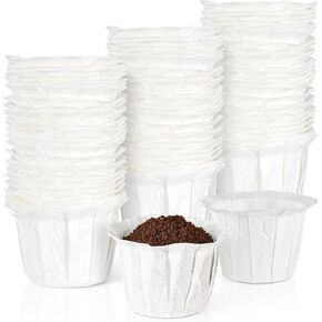 Disposable Paper Coffee Filters K Cup Paper Filters for K-eurig Single Brewer Reusable Cups, K-Cup Coffee Pods, Fit Most K eurig Single Serve Filter Brands Coffee Pods(200 Pack)