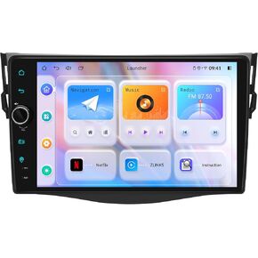 JOYING Car Stereo for Toyota Rav4 2006-2012 Android 12 Car Radio 9" Touch Screen Head Unit 8GB+128GB with Wireless CarPlay Android Auto GPS Navigation Bluetooth Mirror Link(JY-TZ164N8) in Saudi Arabia