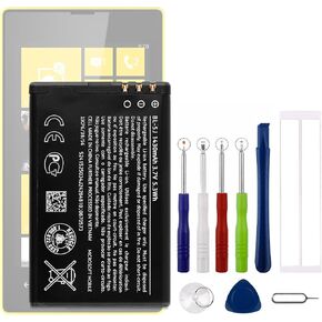 بطارية بديلة BL-5J جديدة لهاتف Nokia N900 5230 Lumia 520 521 525 مع مجموعة الأدوات الفنية. in Kuwait